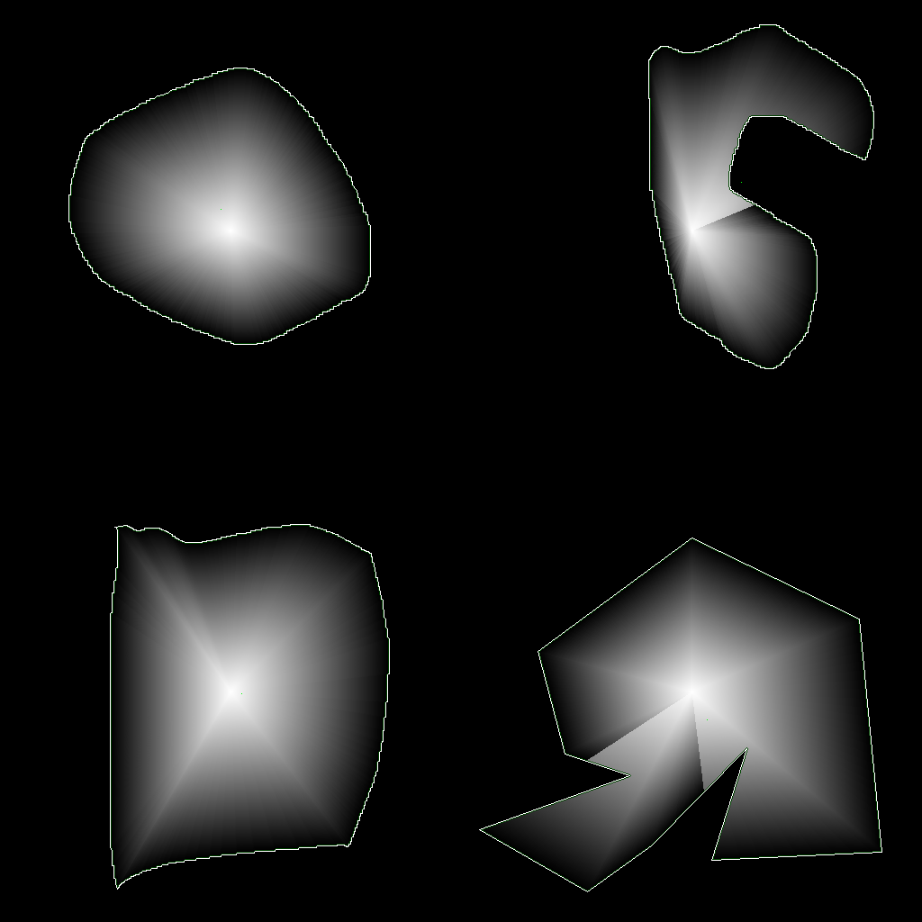 My own contour gradient fill implementation results